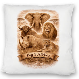 Big 5 Afrika Kissen mit Tiermotiven