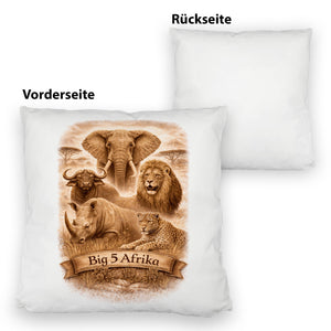 Big 5 Afrika Kissen mit Tiermotiven