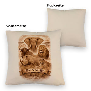 Big 5 Afrika Kissen mit Tiermotiven