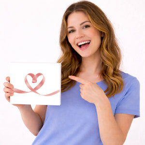 Herz Schleifenband Holzbild in 20x15 cm zum Stellen oder Aufhängen