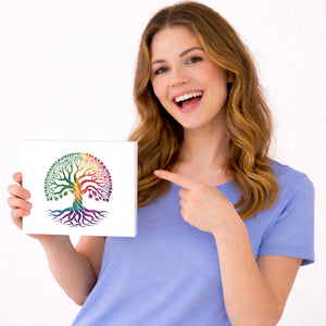 Lebensbaum Holzbild in 20x15 cm zum Stellen oder Aufhängen