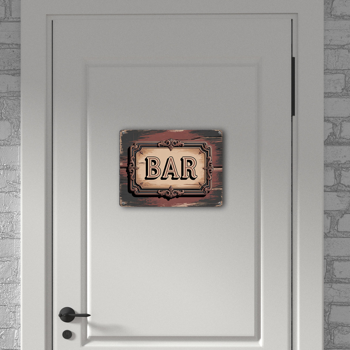 Vintage Bar Metallschild in 15x20 cm im Retro-Design