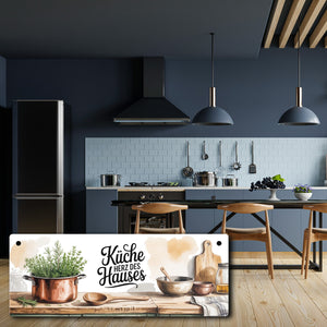 Herz des Hauses Küche Metallschild für Bauernhausküche