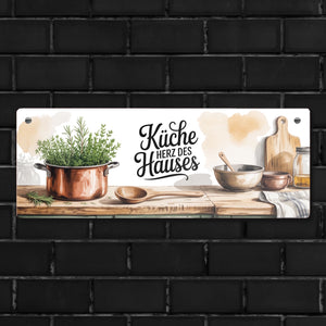 Herz des Hauses Küche Metallschild für Bauernhausküche