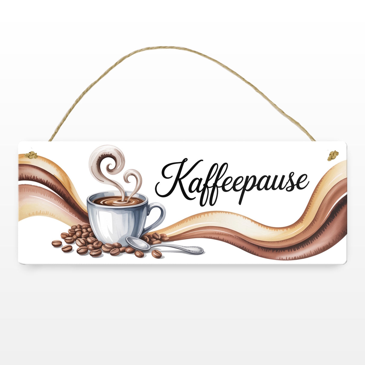 Kaffeepause Metallschild für die Küche