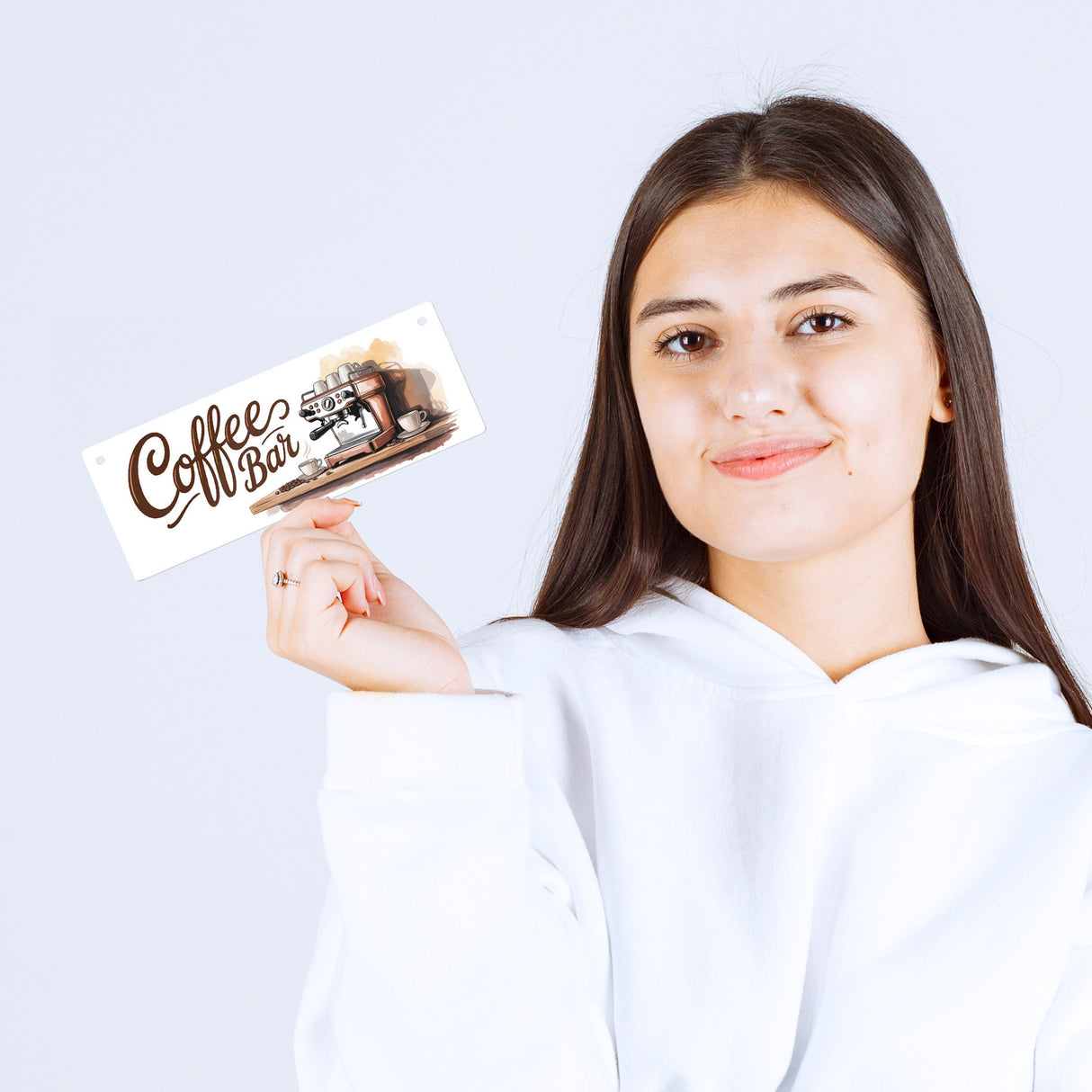 Coffee Bar Espressomaschine Metallschild Dekoration