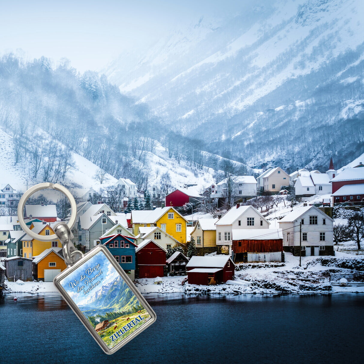 Wo die Berge den Himmel berühren Schlüsselanhänger - Zillertal