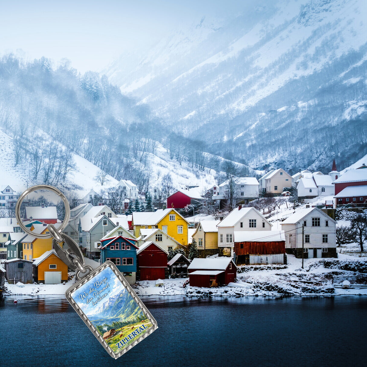 Wo die Berge den Himmel berühren Schlüsselanhänger - Zillertal