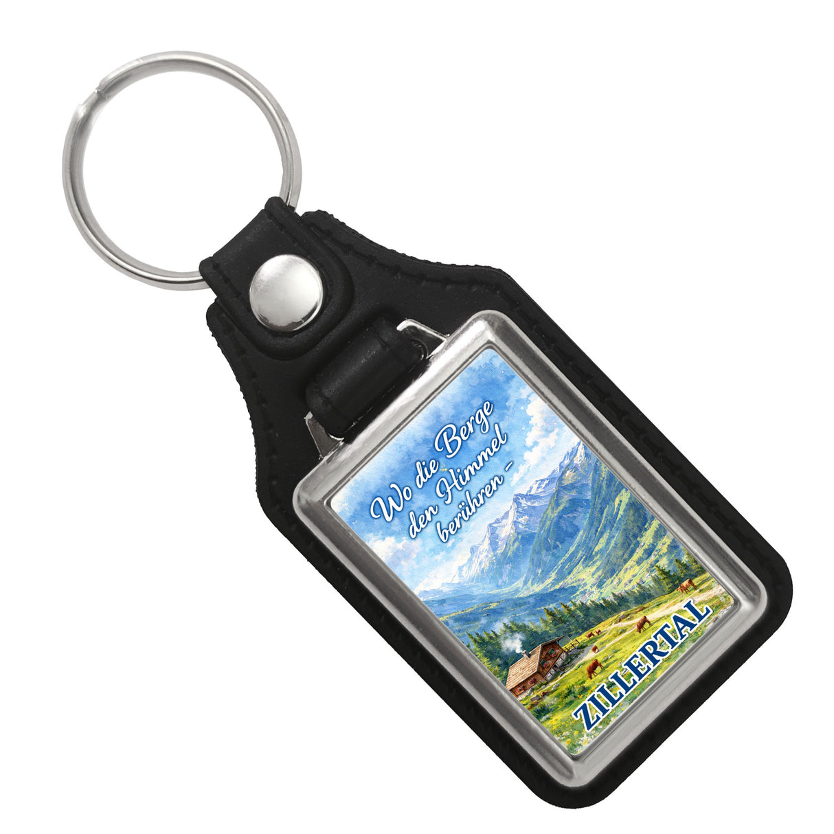 Wo die Berge den Himmel berühren Schlüsselanhänger - Zillertal