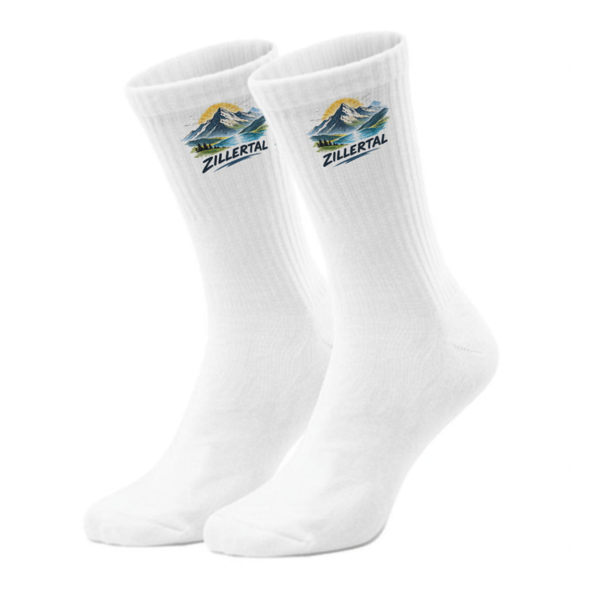 epicsocks Zillerblick Zillertal Bergsee Landschaft Socken in 37-41 im Paar