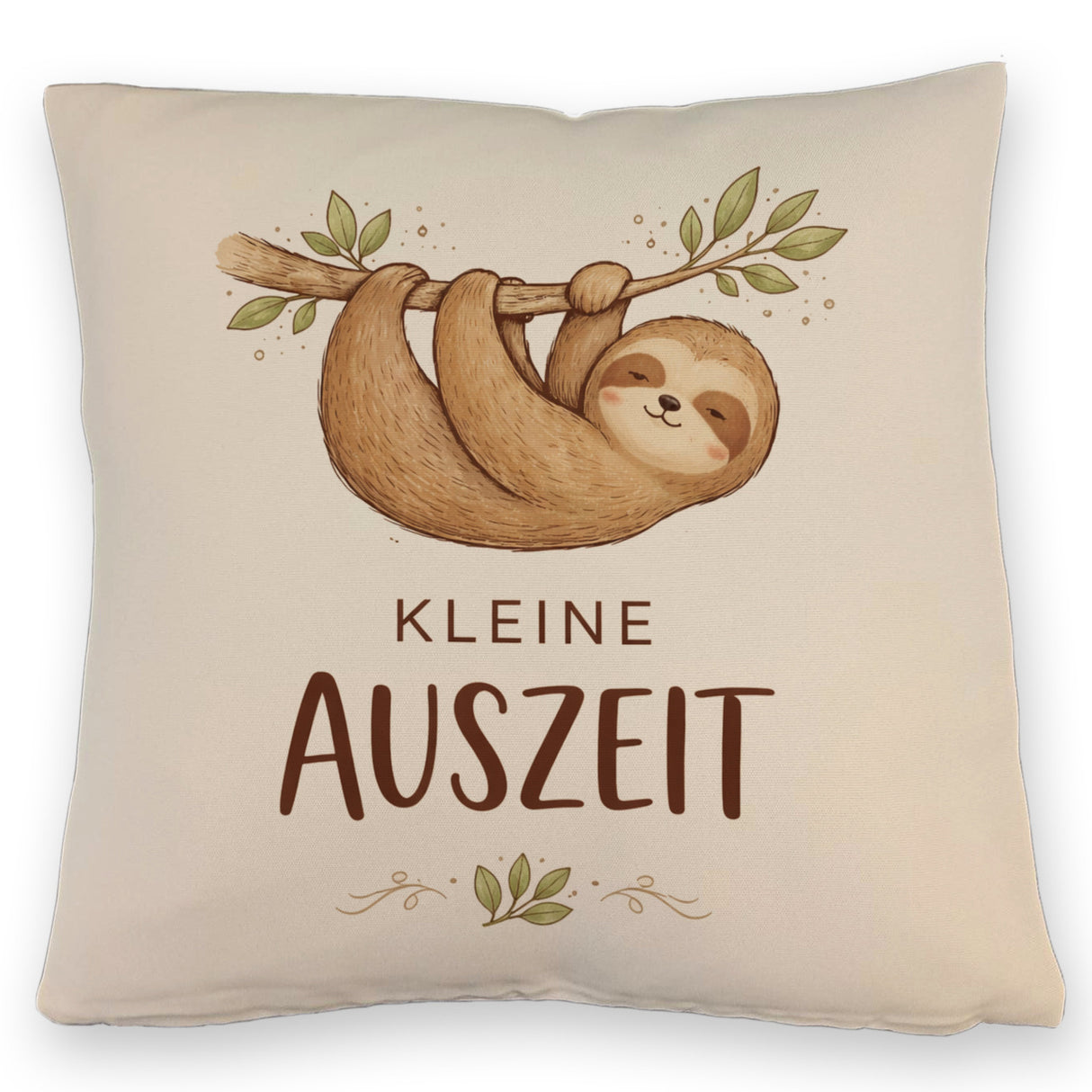 Faultier an Ast kleine Auszeit Kissen