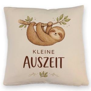Faultier an Ast kleine Auszeit Kissen