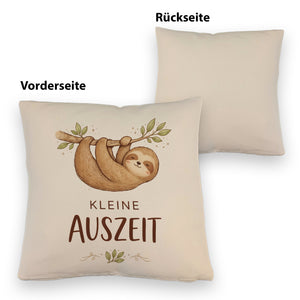 Faultier an Ast kleine Auszeit Kissen