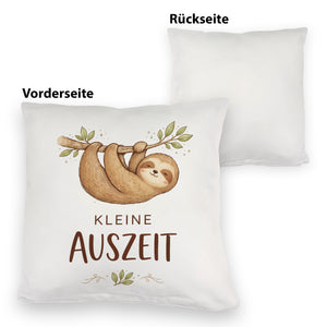 Faultier an Ast kleine Auszeit Kissen