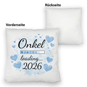 Hellblau Herzen Onkel loading 2026 Kissen