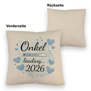 Hellblau Herzen Onkel loading 2026 Kissen