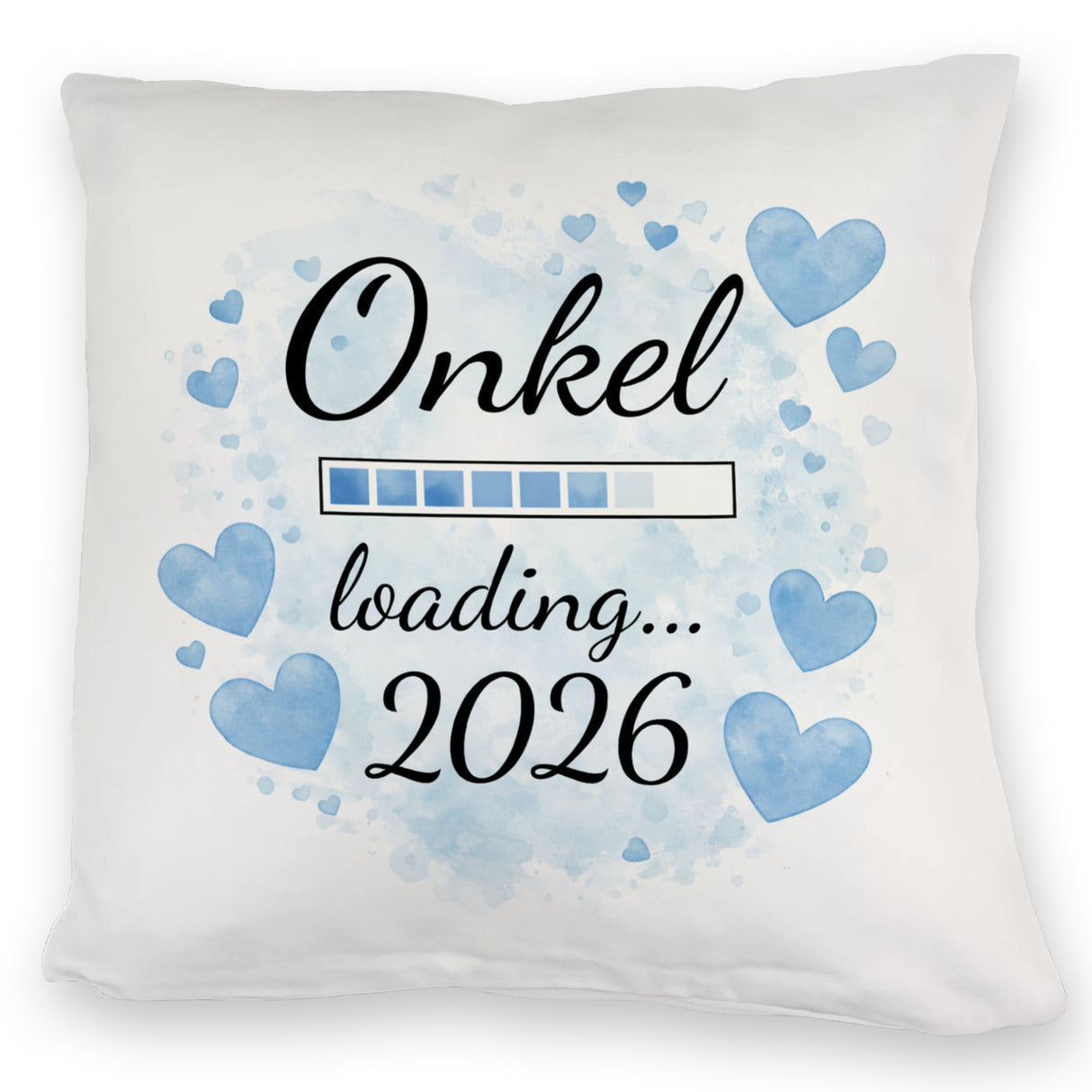 Hellblau Herzen Onkel loading 2026 Kissen