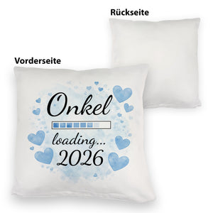 Hellblau Herzen Onkel loading 2026 Kissen
