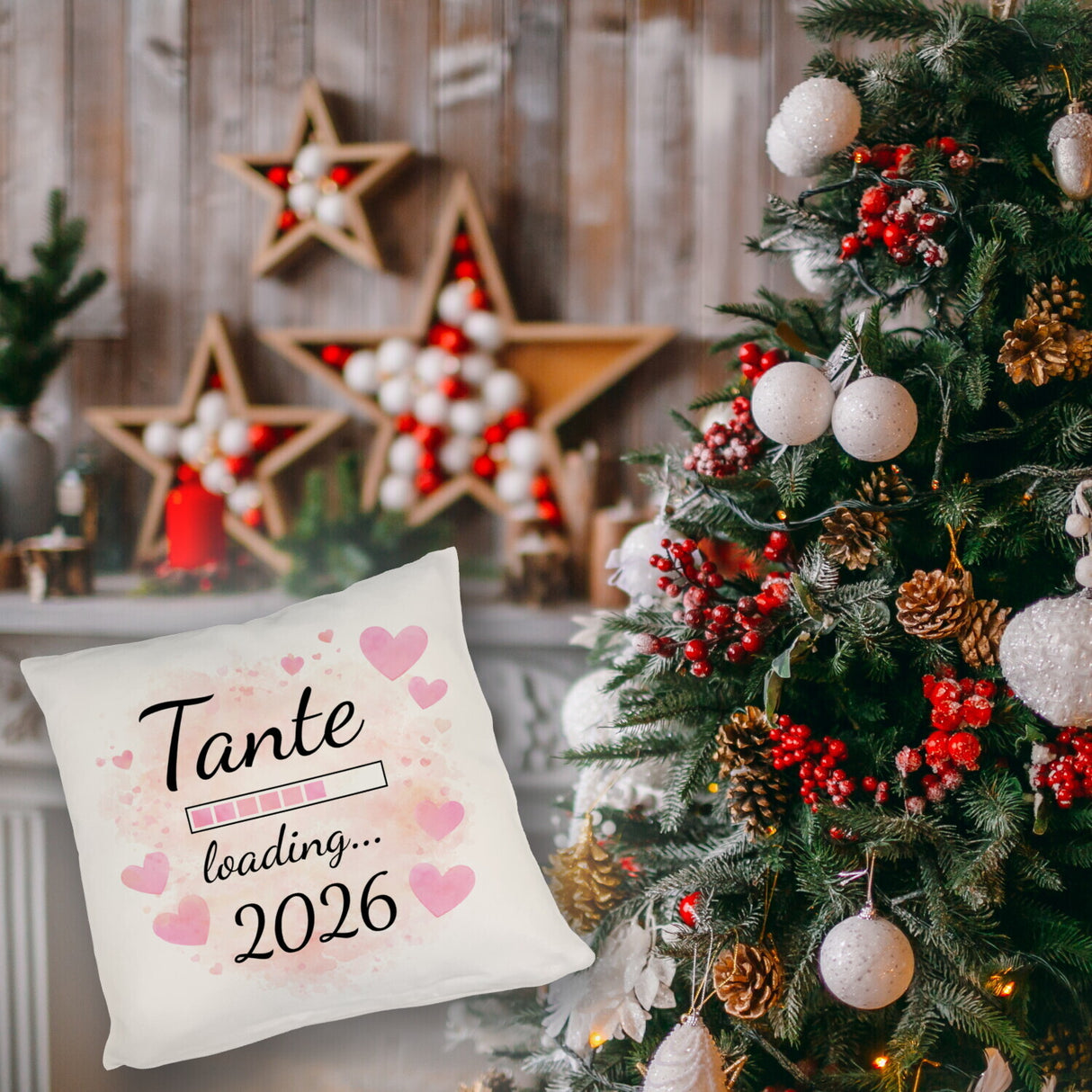 Rosa Herzen Tante Kissen Tante loading... 2026