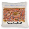 Freudenstadt Kissen Luftbild Aquarell