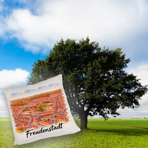 Freudenstadt Kissen Luftbild Aquarell