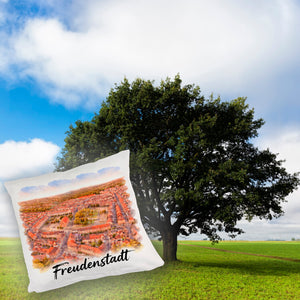 Freudenstadt Kissen Luftbild Aquarell