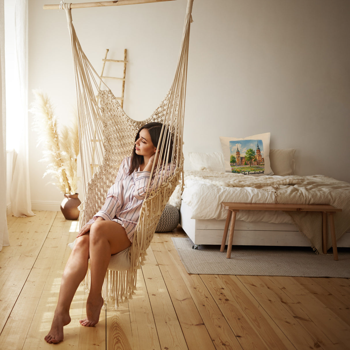 Stadtkirche Freudenstadt Kissen Aquarell