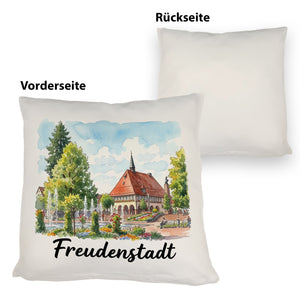 Freudenstadt Kissen mit Rathaus-Motiv