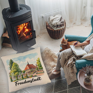 Freudenstadt Kissen mit Rathaus-Motiv