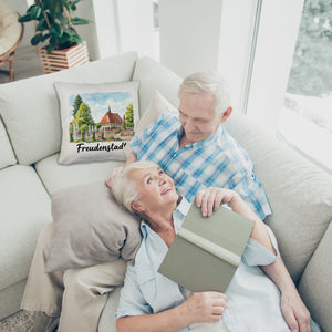 Freudenstadt Kissen mit Rathaus-Motiv