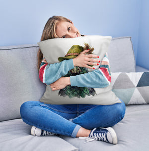 Auerhuhn mit alpenländischem Trachtenhut Kissen