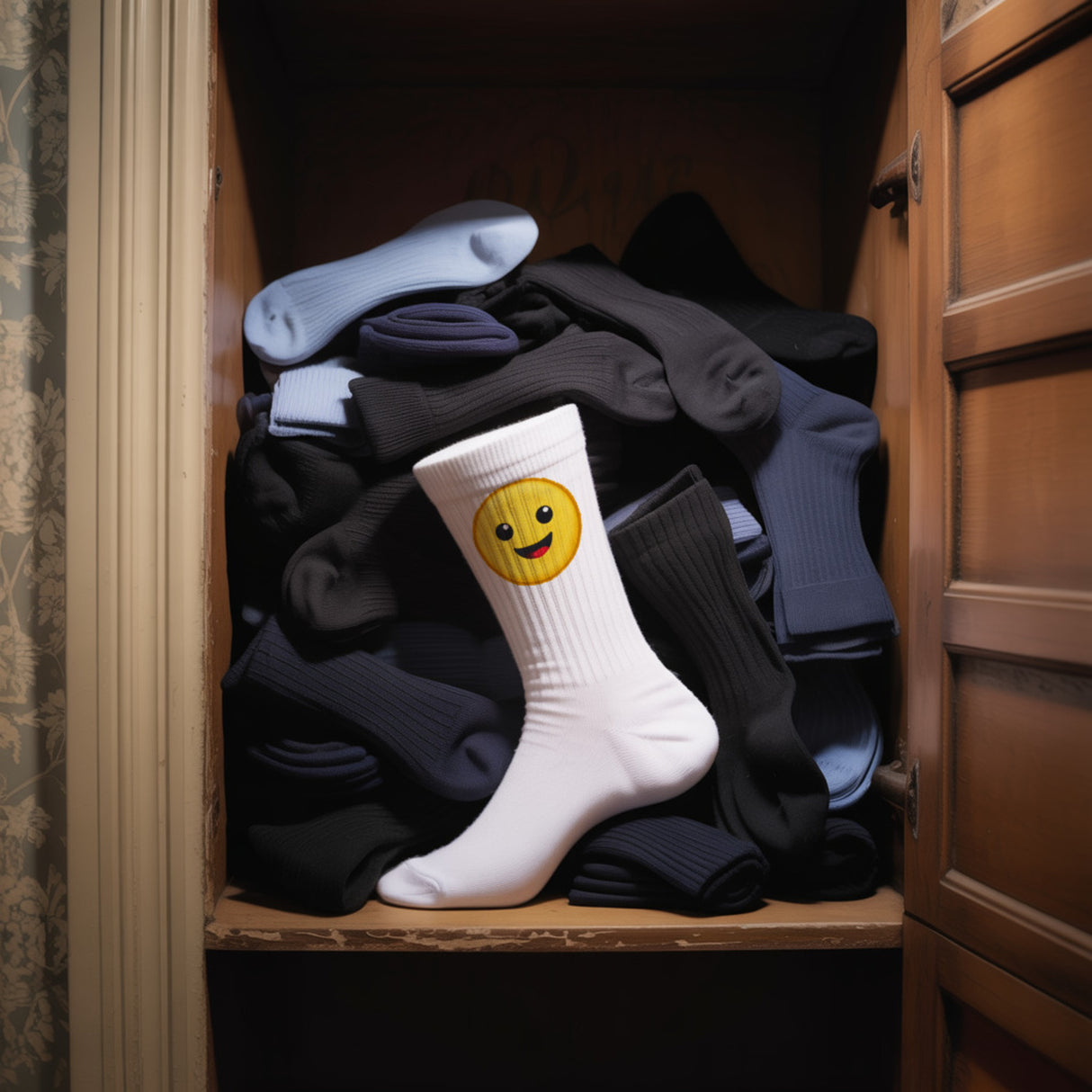 epicsocks Emo Moods Happy Gesicht Socken in 37-41 im Paar