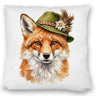 Fuchs mit alpenländischem Trachtenhut Kissen