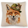 Fuchs mit alpenländischem Trachtenhut Kissen