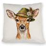 Reh mit alpenländischem Trachtenhut Kissen