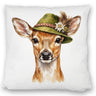 Reh mit alpenländischem Trachtenhut Kissen
