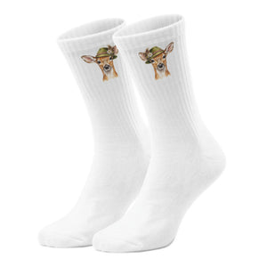 epicsocks Alpen Charme Wald und Luft Reh Socken in 37-41 im Paar