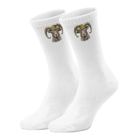 epicsocks Alpen Charme Alm und Berg Steinbock Socken in 37-41 im Paar