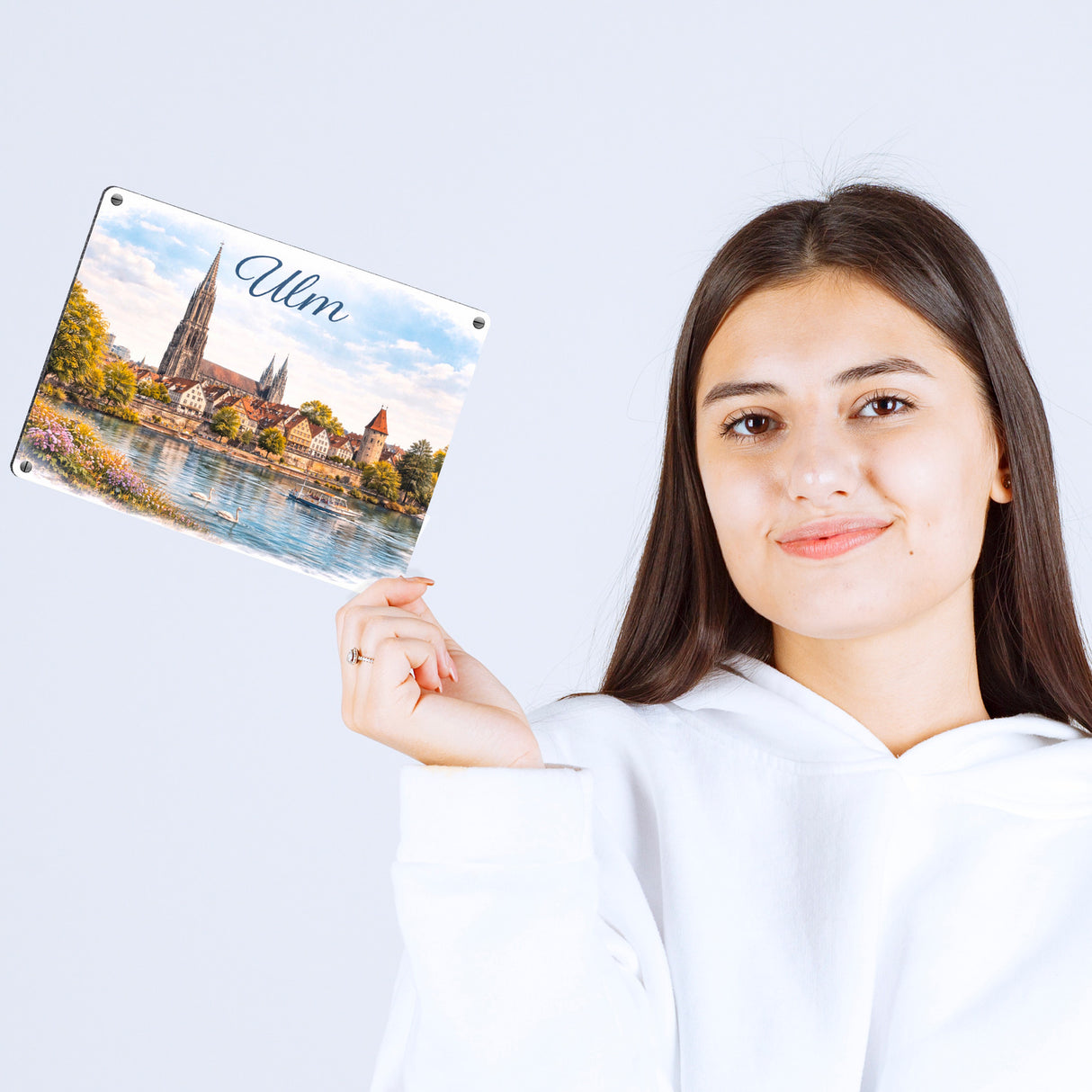 Ulm Souvenir Magnet Ulmer Münster Altstadt Donau Metallschild