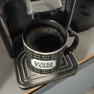 Kaffeebecher mit Glückstasse Motiv