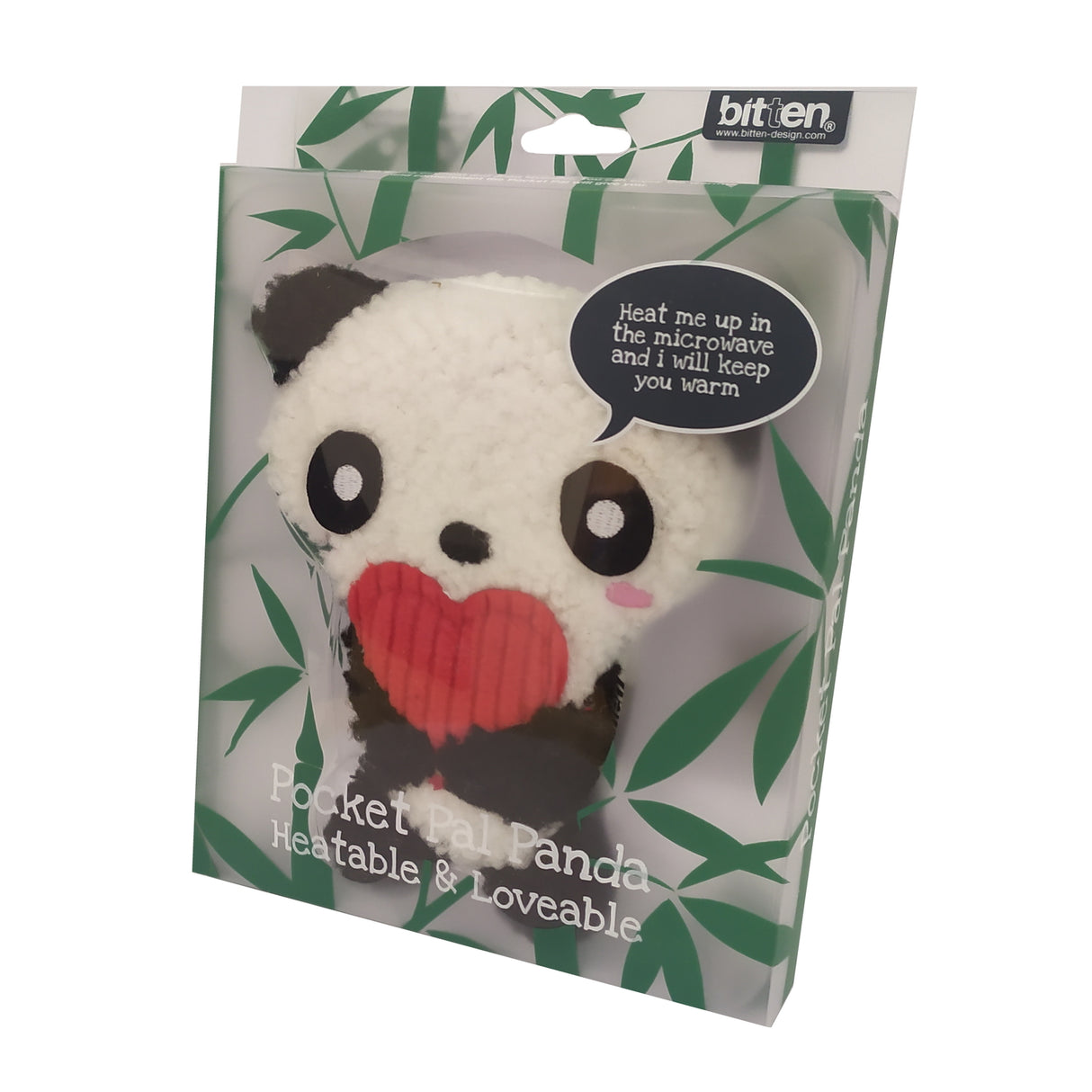 Panda mit Herz Mini Körnerkissen mit Lavendelduft