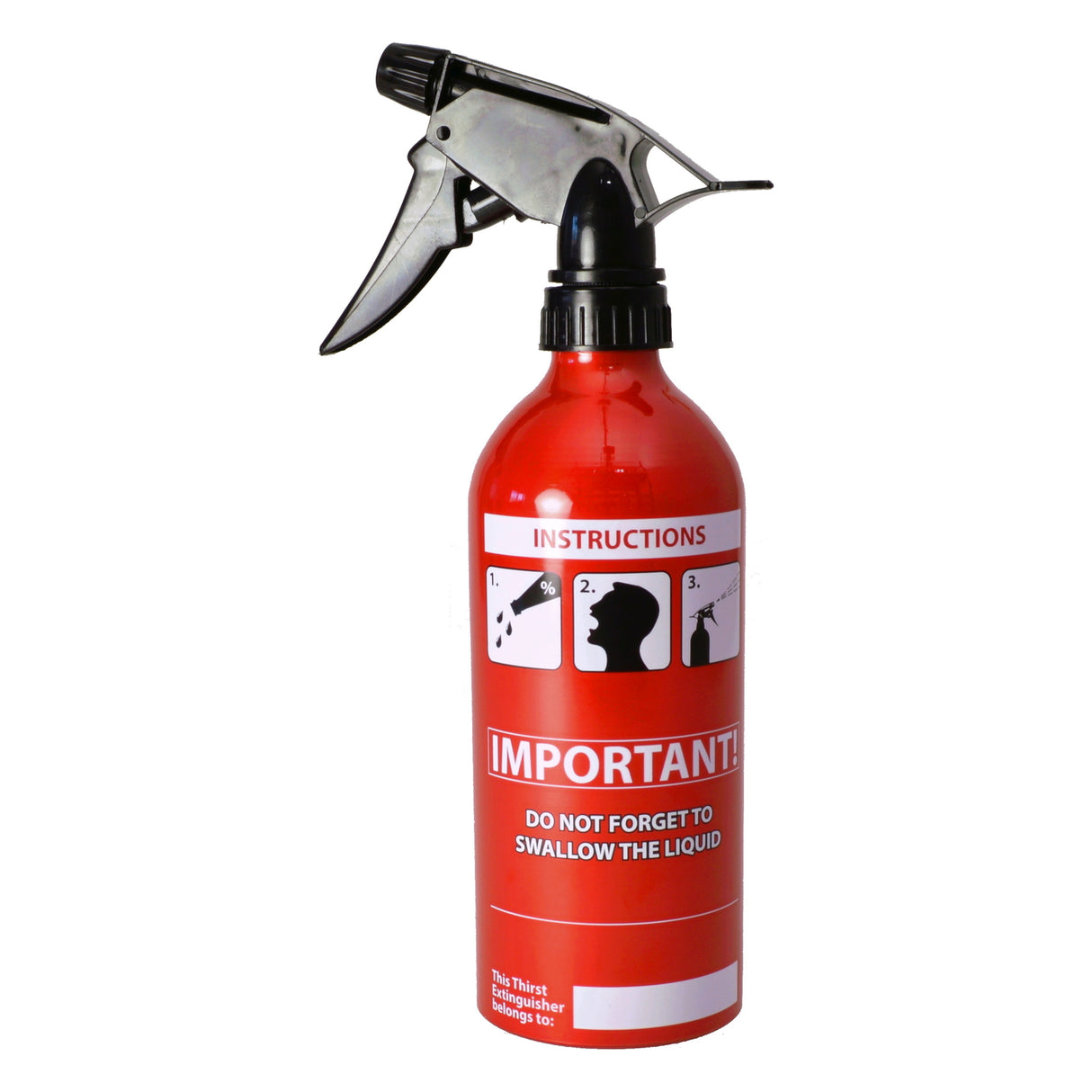 Durstlöscher Feuerlöscher Sprühflasche