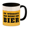 Ich wünschte das wäre ein Bier Kaffeebecher mit Bier Motiv