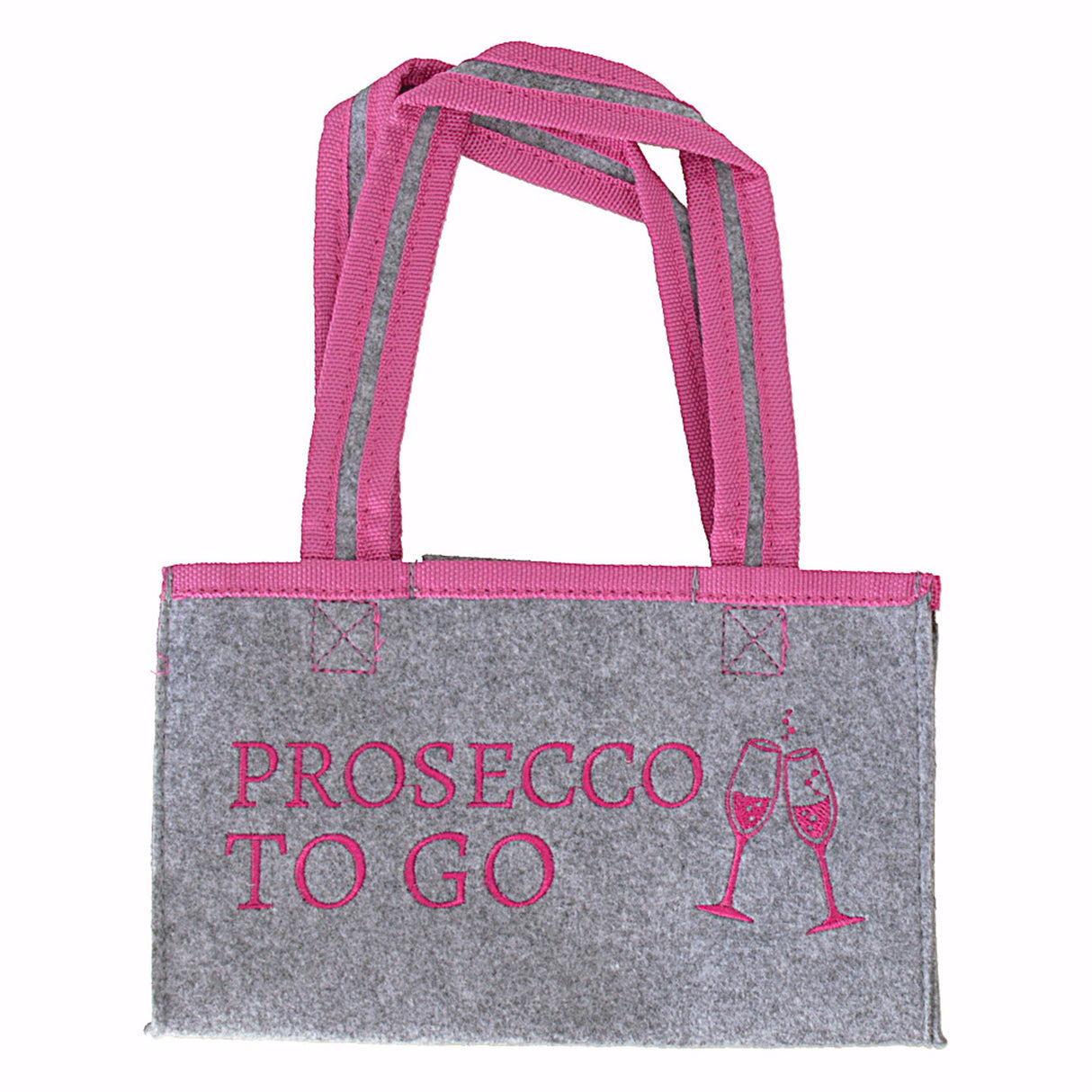 Prosecco to go Tasche für 6 kleine Sektflaschen