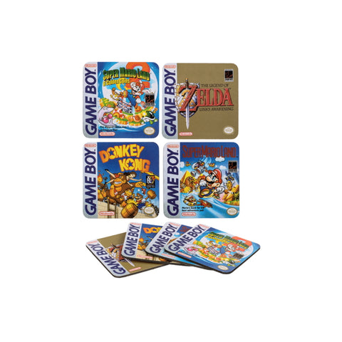Nintendo Game Boy Spiele Untersetzer aus Kork im 4er Set