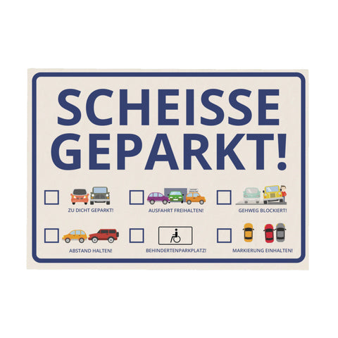 4 Blöcke - Echt Scheisse Geparkt - Geschenkidee - Männer in Köln