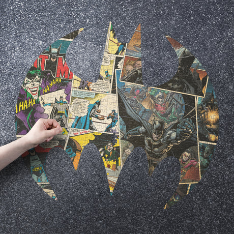 Batman Puzzle in Fledermausform mit 750 Teilen