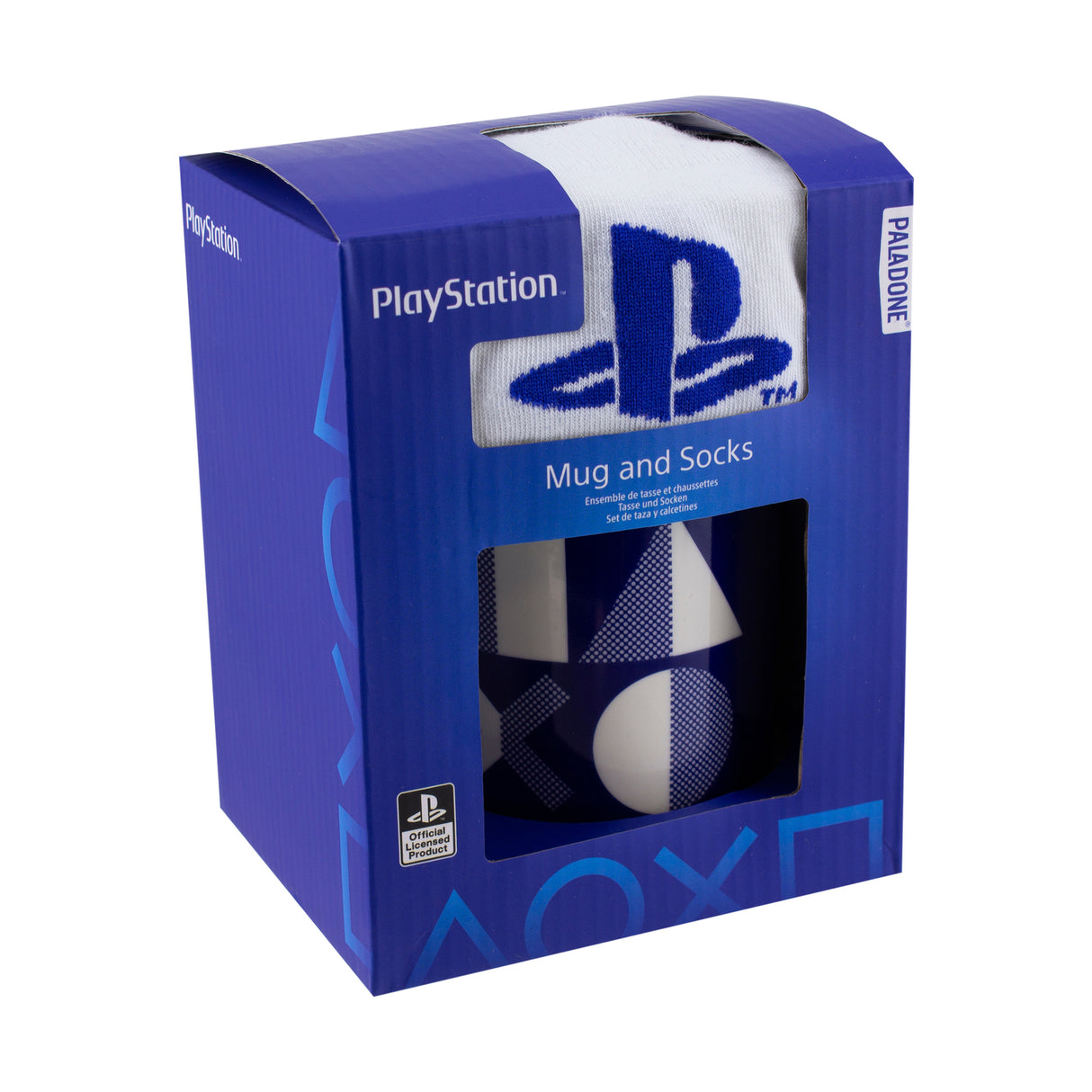 PlayStation Icons Kaffeebecher mit Socken