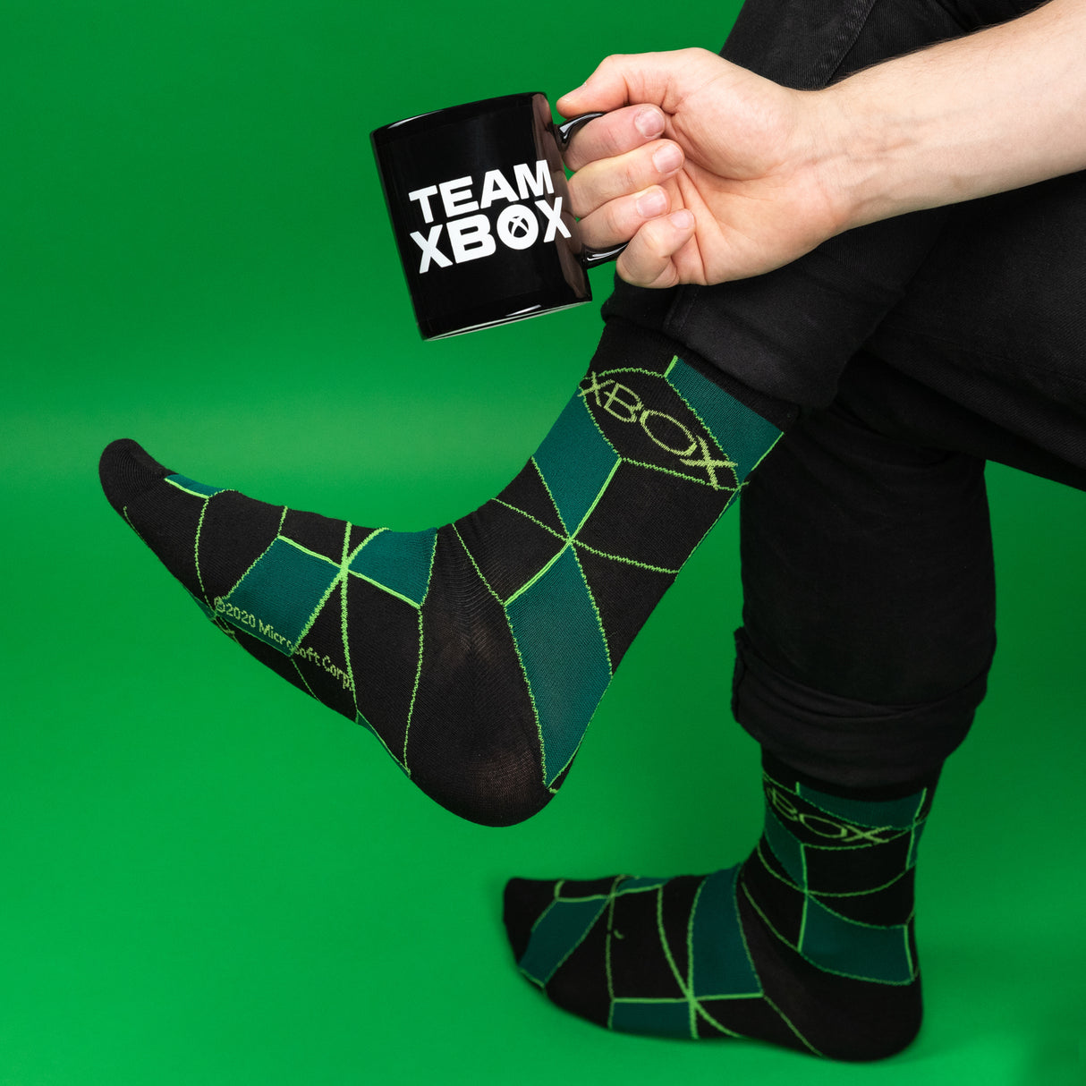 Team Xbox Logo Kaffeebecher mit Socken