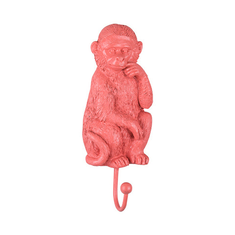 Affe Kleiderhaken in rosa
